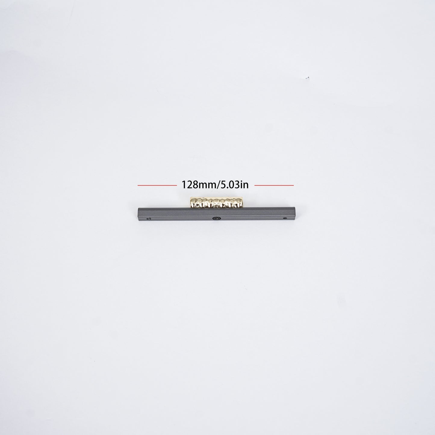 LuxeForge Hammered Gold Cabinet Handle - Modern Minimalism & Artisanal Elegance