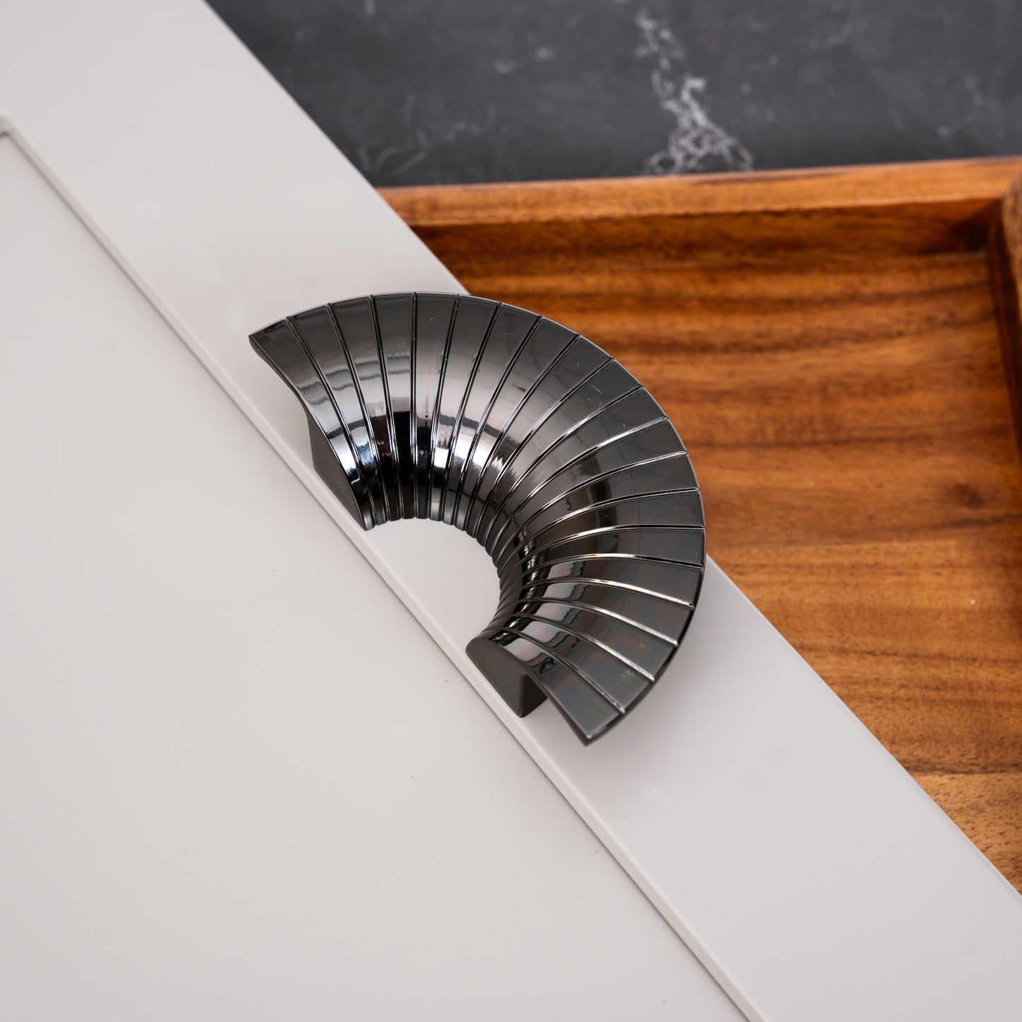 Modern Spiral Stainless Steel Cabinet Knobs - Space-Saving Decorative Hardware
