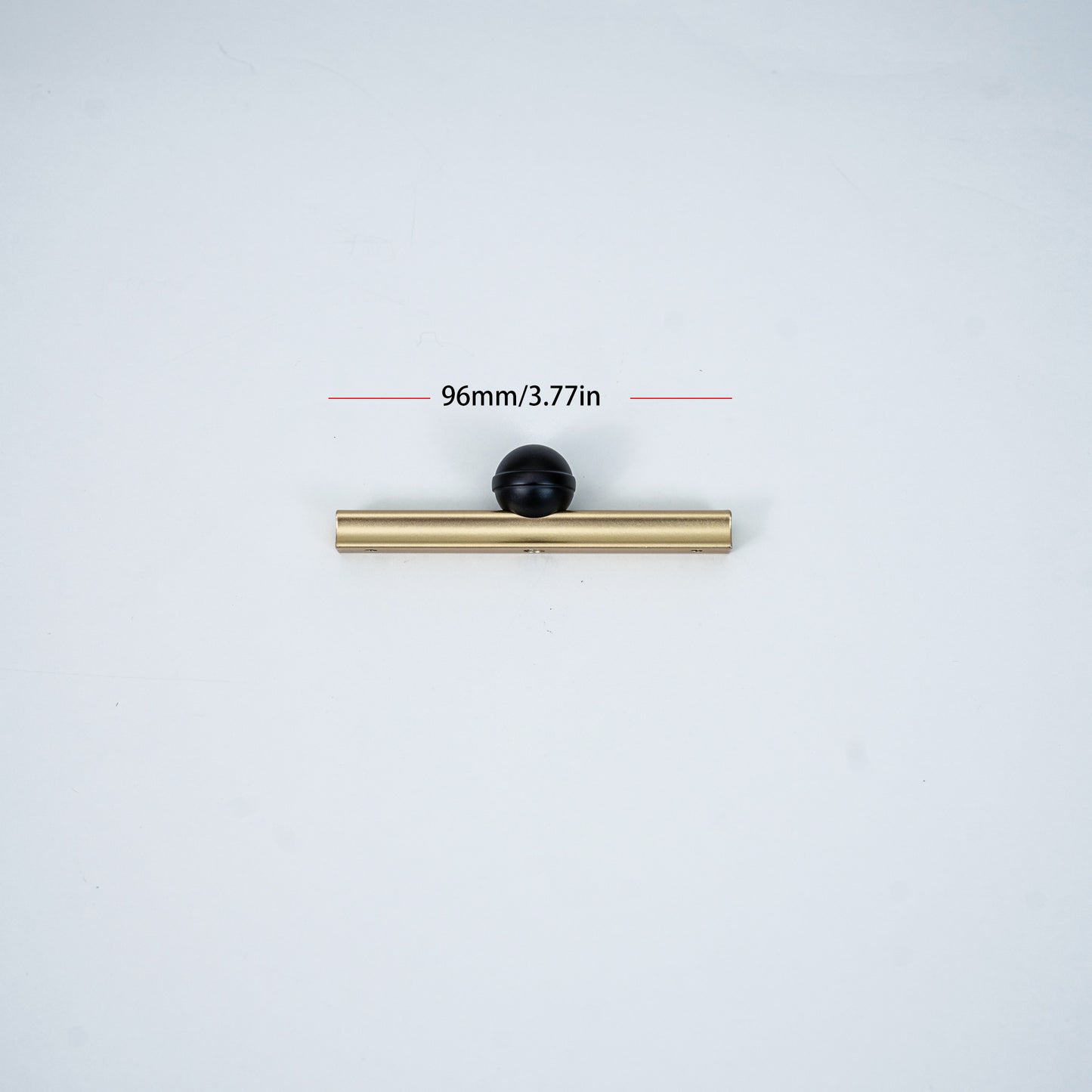 LuxeEdge Geometric Gold & Black Cabinet Handle