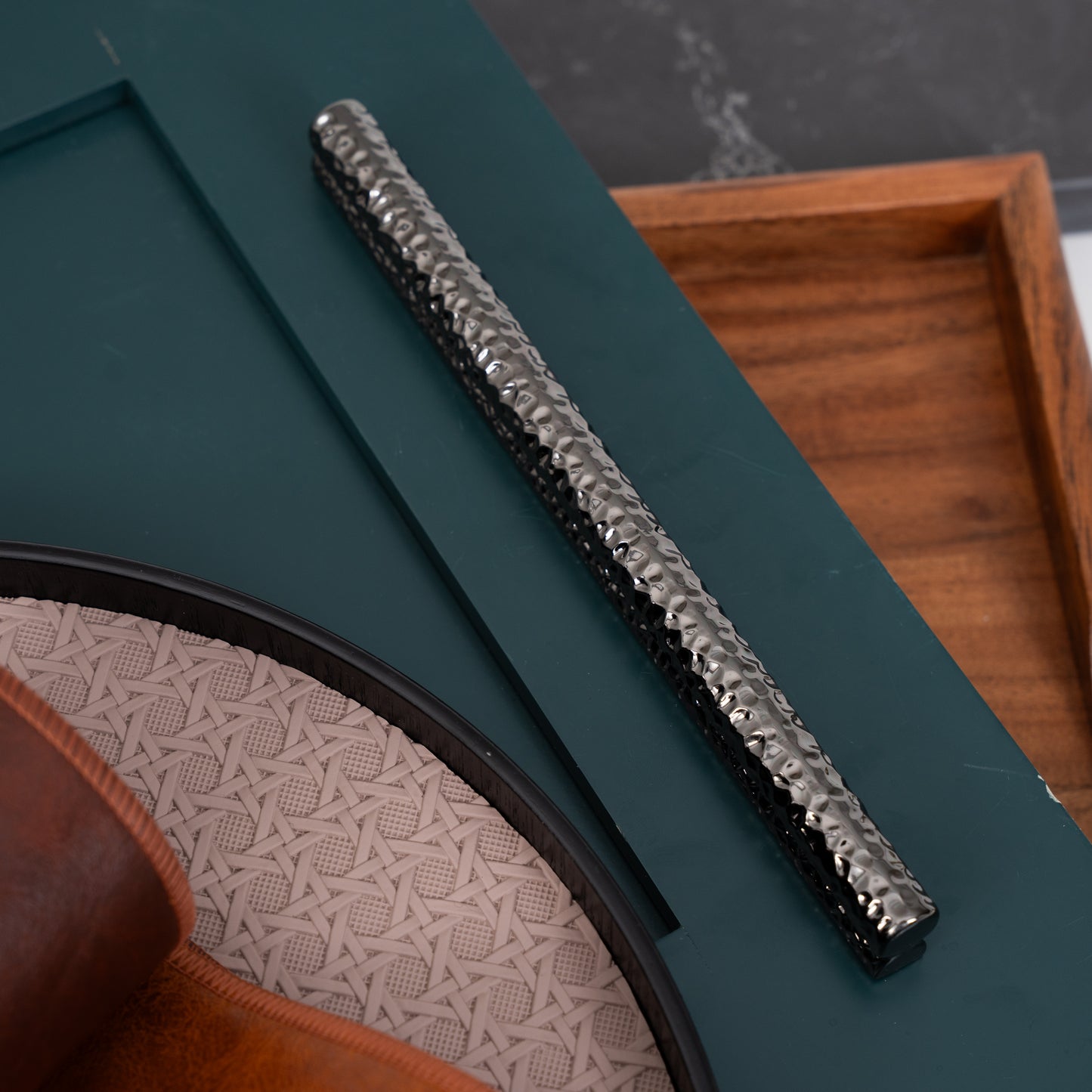 Luxe Hammered Metal Cabinet Handles