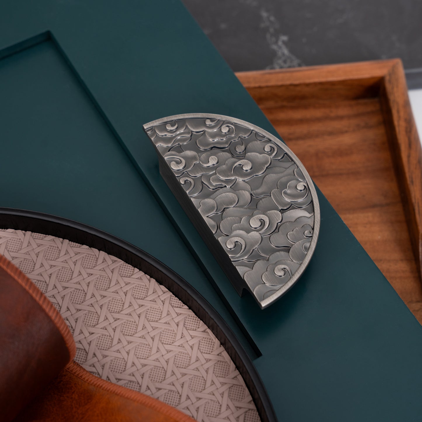 Luxury Oriental Cloud Pattern Cabinet Pulls - Elegant Design & Timeless Tradition