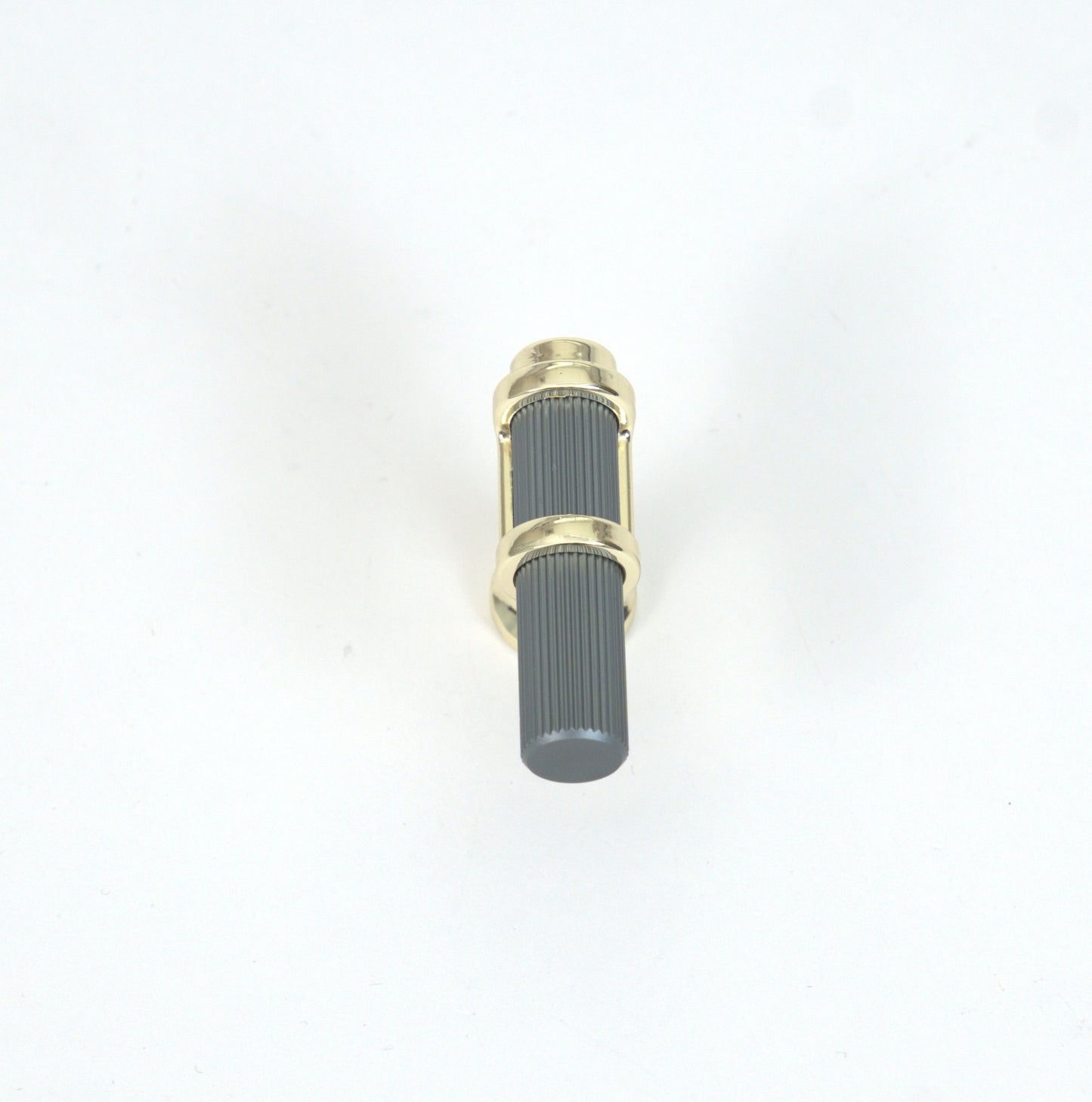 GlamLine Ribbed Knobs Knobs with Gold Accents